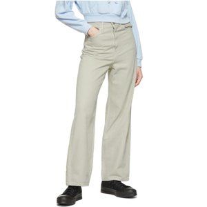 LEVI’S beige loose high rise wide leg jean